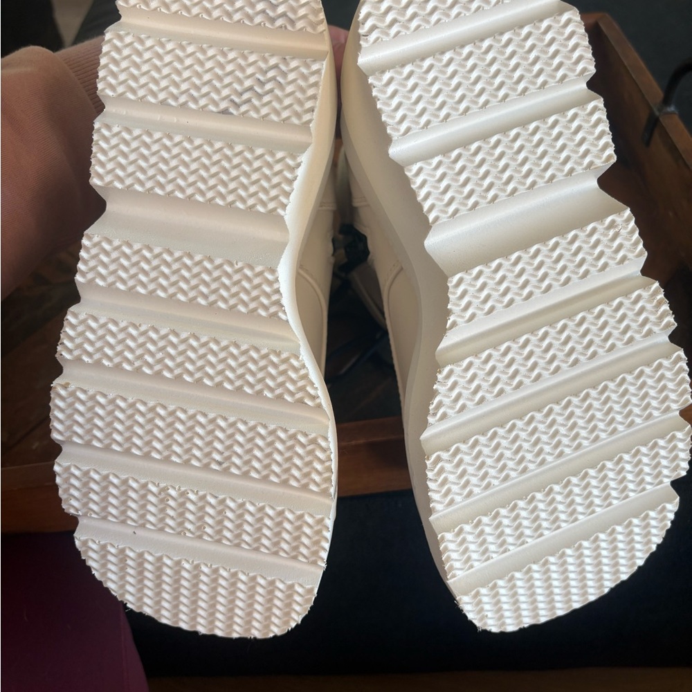 Demonia Platform Combat Boots Women’s Size 9 White - image 6